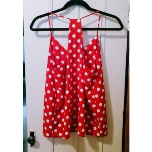 Style Rack Tops - Polka Dot Racerback Tank Style Rack Tops - Polka Dot Racerback Tank